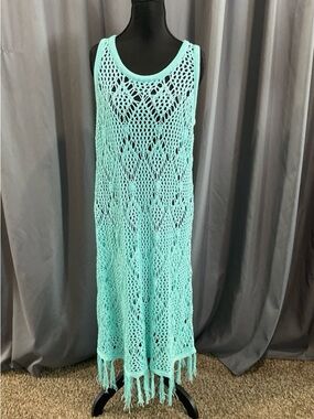 torrid, crochet fringe swim, cover-up dress size 1X